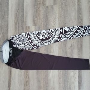 Sleefs Compression Pants - Men's- Small - Black /White